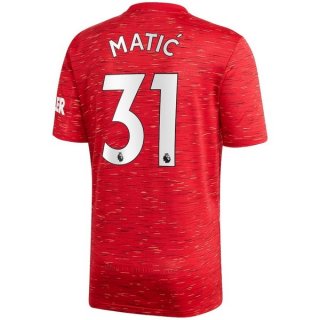 Maillot Manchester United NO.31 Matic Domicile 2020 2021 Rouge Pas Cher Maillot Manchester United NO.31 Matic Domicile 2020 2021 Rouge Pas Cher