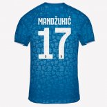 Maillot Juventus NO.17 Mandzukic Third 2019 2020 Bleu Pas Cher