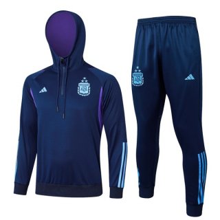 Sweat Shirt Capuche Argentine 2024 2025 Bleu