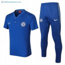 Polo Chelsea Ensemble Complet 2017 2018 Bleu Pas Cher