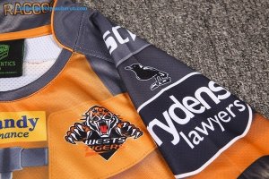 Maillot Rugby Wests Tigers 2017 2018 Jaune Pas Cher