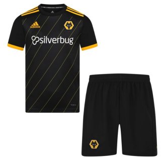 Maillot Wolves Exterieur Enfant 2019 2020 Negro Pas Cher