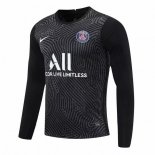 Maillot Paris Saint Germain ML Gardien 2020 2021 Noir Pas Cher