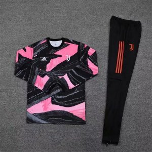 Survetement Juventus 2020 2021 Rose Noir Orange Pas Cher