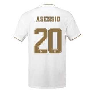 Maillot Real Madrid NO.20 Asensio Domicile 2019 2020 Blanc Pas Cher
