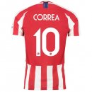 Thailande Maillot Atlético de Madrid NO.10 Correa Domicile 2019 2020 Rouge