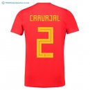 Maillot Espagne Domicile Carvajal 2018 Rouge Pas Cher