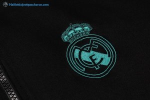 Survetement Real Madrid 2017 2018 Noir Marine Vert Pas Cher