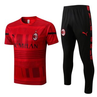 Maillot AC Milan Ensemble Complet 2022 2023 Rouge Maillot AC Milan Ensemble Complet 2022 2023 Rouge
