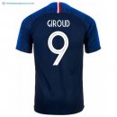 Maillot France Domicile Giroud 2018 Bleu Pas Cher