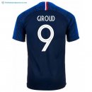 Maillot France Domicile Giroud 2018 Bleu Pas Cher