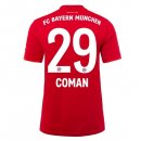 Maillot Bayern Munich NO.29 Coman Domicile 2019 2020 Rouge Pas Cher