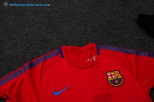 Entrainement Barcelona Conjunto Completo 2017 2018 Rouge Pas Cher