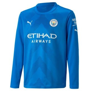 Thailande Maillot Manchester City Gardien ML 2022 2023 Bleu