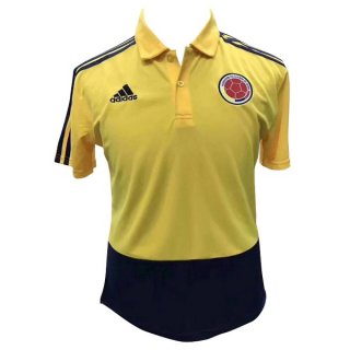 Polo Columbia 2018 Jaune Bleu Pas Cher