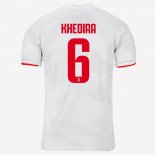 Maillot Juventus NO.6 Khedira Exterieur 2019 2020 Gris Blanc Pas Cher