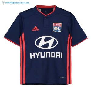 Maillot Lyon Exterieur Enfant 2018 2019 Bleu Pas Cher