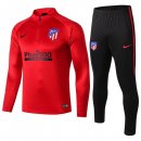 Survetement Atlético de Madrid 2019 2020 Rouge Noir Pas Cher