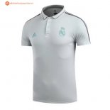 Polo Real Madrid 2017 2018 Blanc Vert Pas Cher