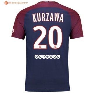 Maillot Paris Saint Germain Domicile Kurzawa 2017 2018 Pas Cher