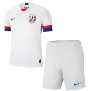 Maillot États-Unis Domicile Enfant 2019 Blanc Pas Cher