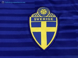 Maillot Suède Exterieur 2018 Bleu Pas Cher