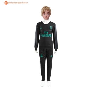 Survetement Real Madrid Enfant 2017 2018 Noir Pas Cher