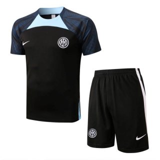 Maillot Entrainement Inter Milan Ensemble Complet 2022 2023 Noir