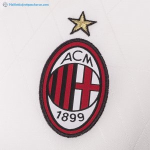 Maillot AC Milan Exterieur Enfant 2017 2018 Blanc Pas Cher