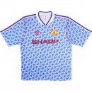 Maillot Manchester United Exterieur Retro 1990 1992 Bleu Pas Cher