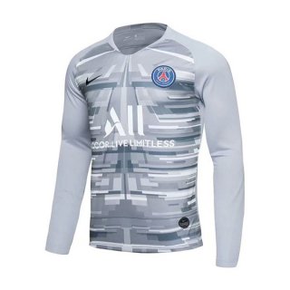 Maillot Paris Saint Germain Domicile ML Gardien 2019 2020 Gris Pas Cher Maillot Paris Saint Germain Domicile ML Gardien 2019 2020 Gris Pas Cher