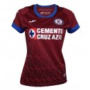 Maillot Cruz Bleu Exterieur Femme 2020 2021 Rouge Pas Cher