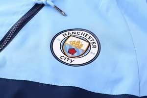 Coupe Vent Manchester City 2018 2019 Bleu Pas Cher