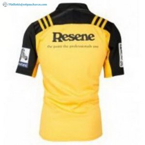 Maillot Rugby Hurricanes Domicile 2017 2018 Jaune Pas Cher