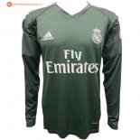 Maillot Real Madrid Domicile ML Gardien 2017 2018 Pas Cher