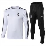 Survetement De Laine Enfant Real Madrid 2018 2019 Noir Blanc Noir Pas Cher