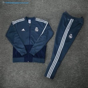 Survetement Real Madrid 2018 2019 Bleu Pas Cher