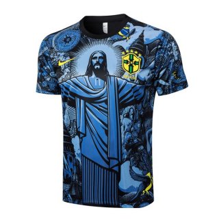 Maillot Entrainement Brésil 2024 2025 Bleu Maillot Entrainement Brésil 2024 2025 Bleu