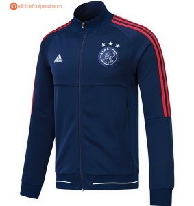 Survetement Ajax 2017 2018 Bleu Pas Cher