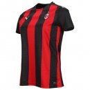 Maillot AC Milan Domicile Femme 2020 2021 Rouge Noir Pas Cher