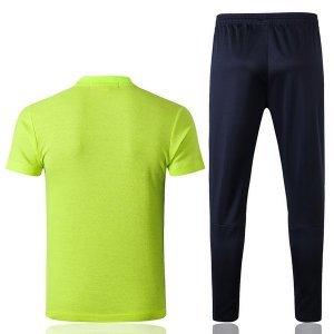 Polo Ensemble Complet Barcelona 2018 2019 Vert Fluorescent Pas Cher