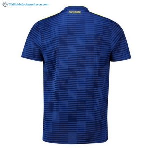 Maillot Suède Exterieur 2018 Bleu Pas Cher