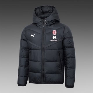 Manteau de duvet AC Milan 2024 2025 Noir Manteau de duvet AC Milan 2024 2025 Noir