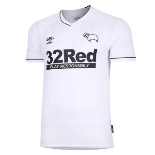 Thailande Maillot Derby County Domicile 2020 2021 Blanc Pas Cher