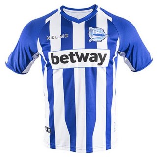 Maillot Alavés Domicile 2018 2019 Bleu Pas Cher