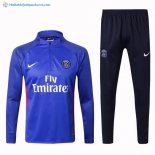 Survetement Paris Saint Germain 2017 2018 Bleu Rouge Blanc Pas Cher