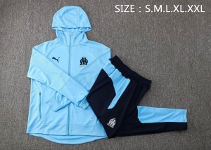 Sweat Shirt Capuche Ensemble Complet Marseille 2022 2023 Bleu