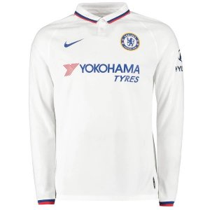 Maillot Chelsea Exterieur ML 2019 2020 Blanc Pas Cher