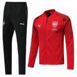 Survetement Arsenal 2018 2019 Rouge Noir Pas Cher