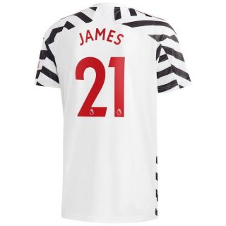 Maillot Manchester United NO.21 James Third 2020 2021 Blanc Pas Cher Maillot Manchester United NO.21 James Third 2020 2021 Blanc Pas Cher